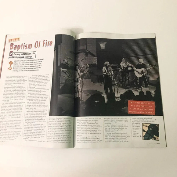 1993  Paul McCartney New World Tour Concert Program Tour Book Beatles - Picture 15 of 16